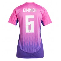 Camisa de Futebol Alemanha Joshua Kimmich #6 Equipamento Secundário Mulheres Europeu 2024 Manga Curta
